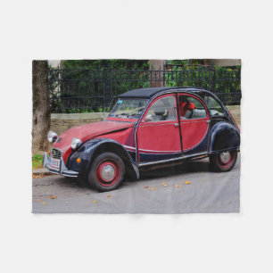 Citroen 2 CV Charleston Fleece Blanket