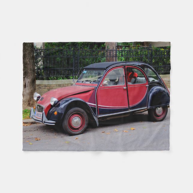 Citroen 2 CV Charleston Fleece Blanket (Front (Horizontal))