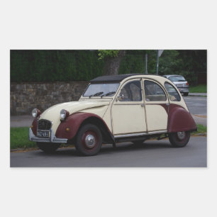 Citroën 2 CV deux chevaux Rectangular Sticker