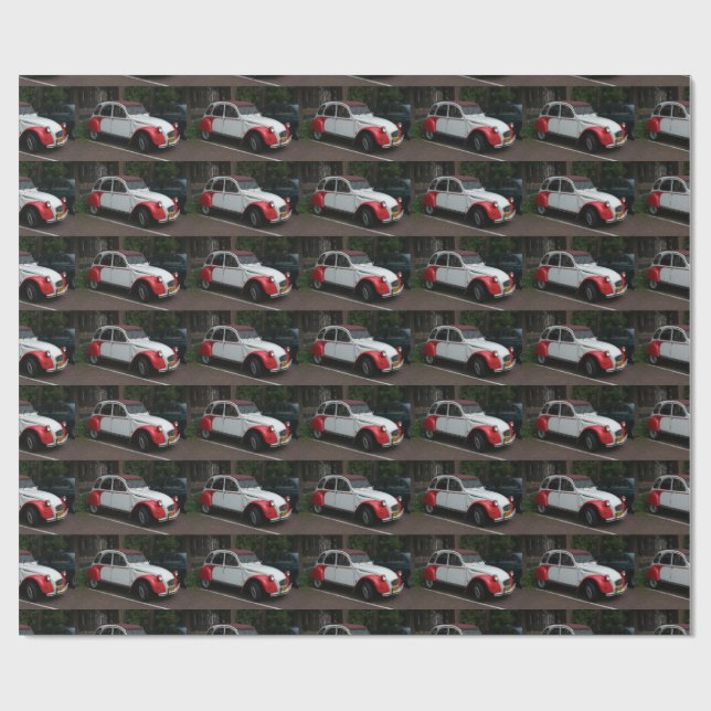 Citroen 2 CV Dolly Wrapping Paper (Flat)