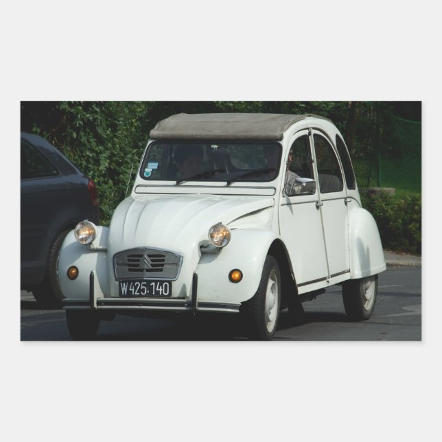 Citroën 2 CV Rectangular Sticker (Front)