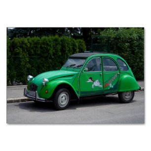 Citroen 2 CV Sauss Ente Table Number