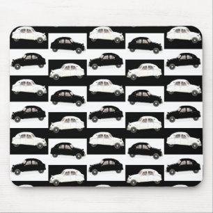 Citroen 2CV Black White Mouse Pad