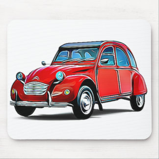 Citroen 2CV Cartoon Mouse Pad