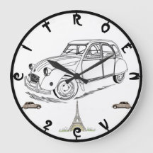 Citroen 2CV Image Wall Clock