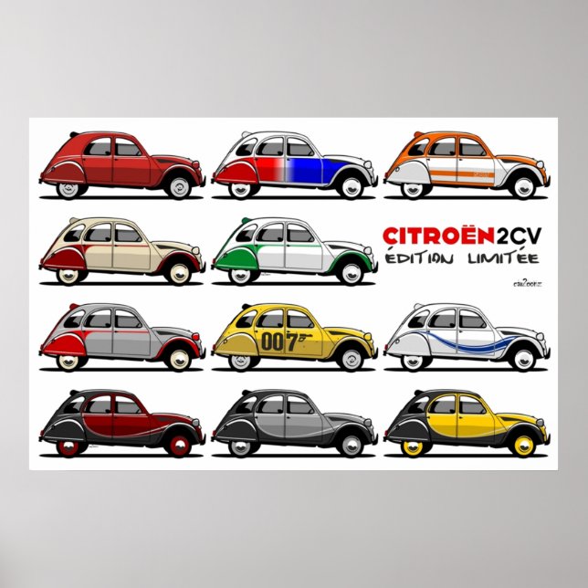 Citroën 2CV limited editions Poster (Front)