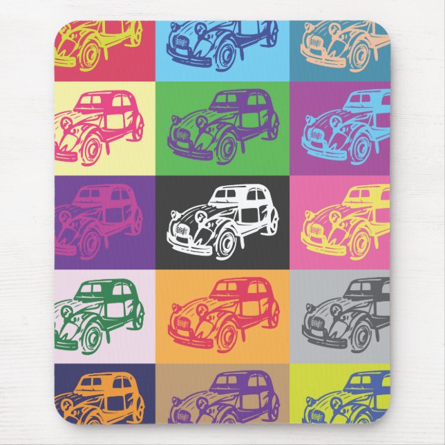 Citroen 2CV Mosaic Mousepad (Front)