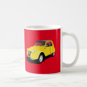 Citroën 2CV yellow - diy mug