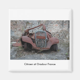 Citroen at Oradour France Magnet