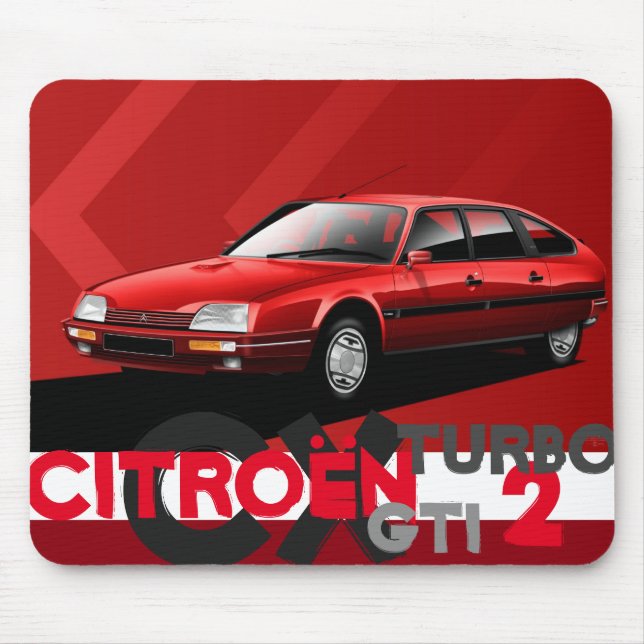 Citroen CX GTI Turbo 2 Mouse Mat (Front)