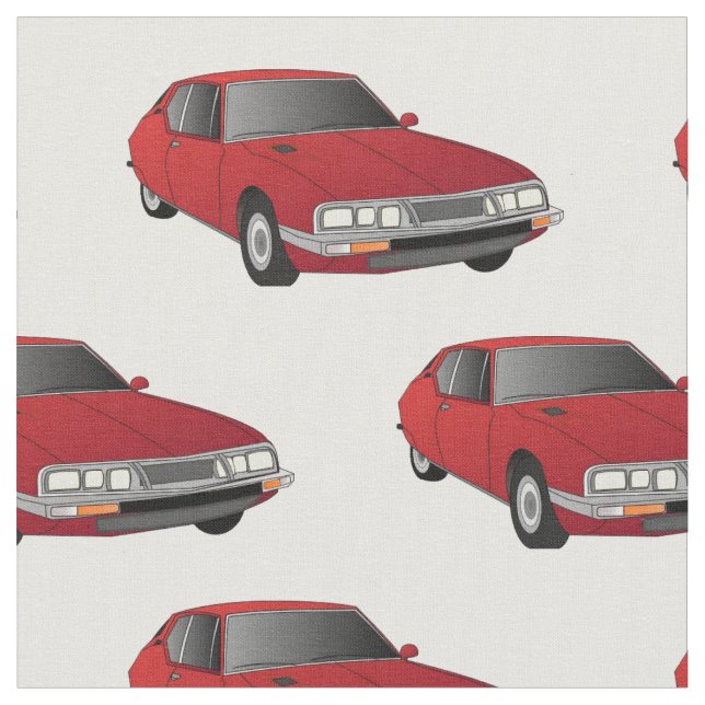 Citroen SM Red Fabric (Close Up)