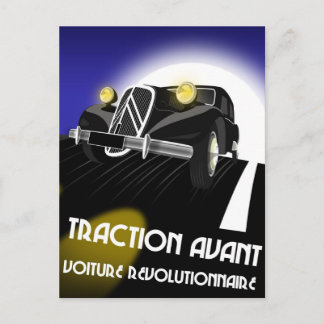 Citroen Traction Avant Postcard
