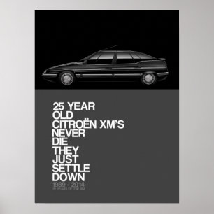 Citroen XM 25th Anniversary Poster