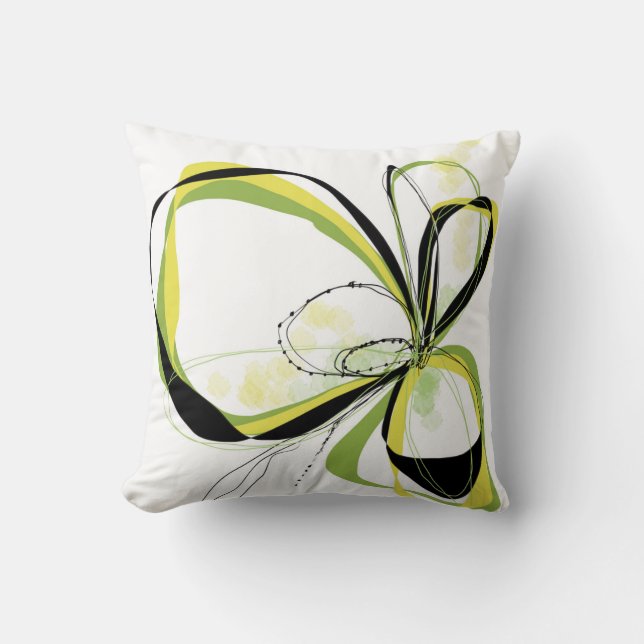 Citron Bloom pillow (Front)