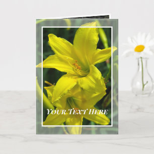 Citron Daylily [Greeting Card] カード Card