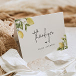 CITRON Lemon Citrus Thank You Card<br><div class="desc">The Citron Lemon Collection is a breathtaking assortment that showcases stunning watercolor depictions of lemons and greenery. Its vibrant yet delicate visuals make it the perfect choice for summer-themed events such as baby showers,  bridal showers,  or garden weddings.</div>