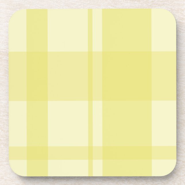 citron plaid coaster (Front)