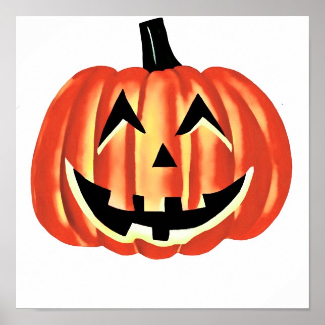 Citrouille d’Halloween souriante / Happy Halloween Poster (Front)
