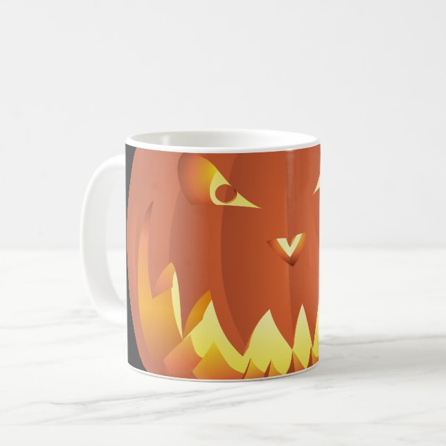 Citrouille pour Halloween ... Coffee Mug (Front Left)