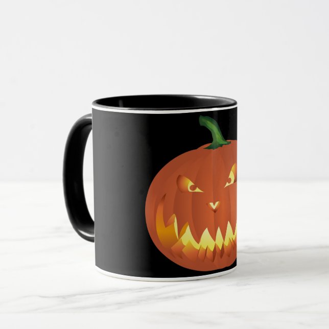 Citrouille pour Halloween ... Mug (Front Left)