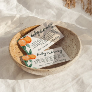 Citrus Baby Library, Books For Baby Insert