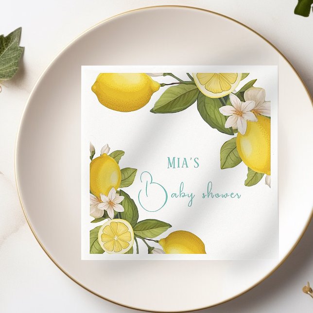 citrus  Baby shower  Napkin (Creator Uploaded)