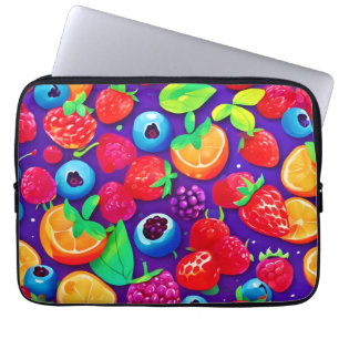 Citrus & Berries Burst Laptop Sleeve