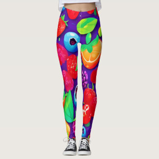 Citrus & Berries Burst Leggings