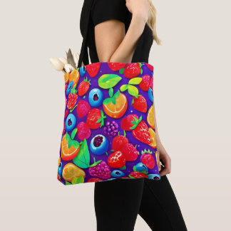 Citrus & Berries Burst Tote Bag