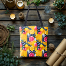Citrus Berry Bliss Wellness Tote Bag