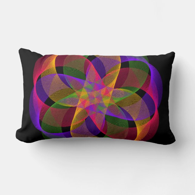 Citrus Blend Geometric Throw Pillow (Front)
