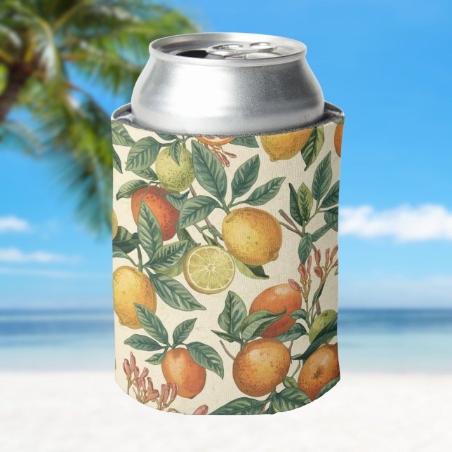Citrus Blossom Garden Seamless Pattern  Can Cooler (Creator Uploaded)