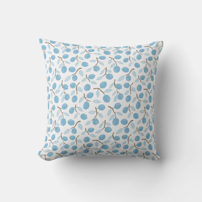 Citrus Blue Brown Cushion (Front)
