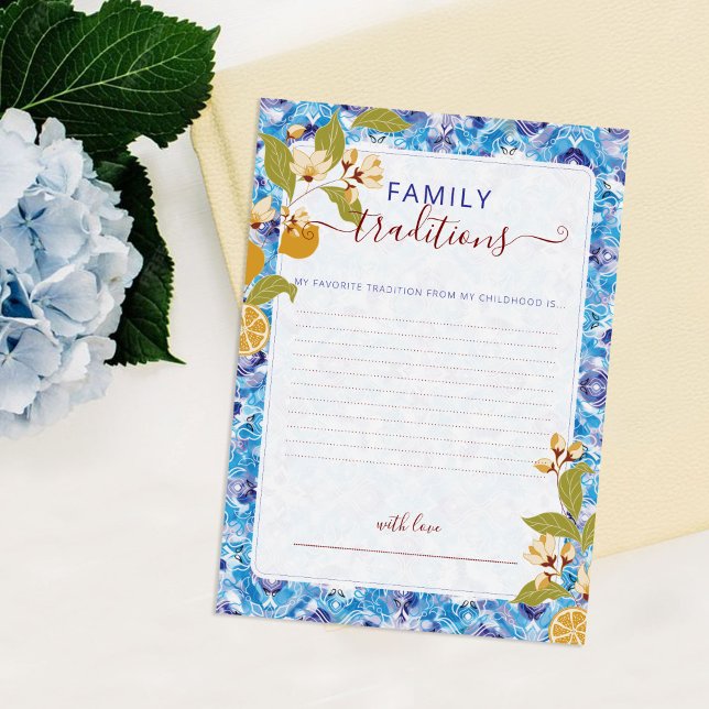 Citrus Blue Yellow Lemon Amalfi Coast Baby Shower Invitation (Creator Uploaded)
