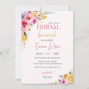 Citrus Bridal Brunch Invitation Template