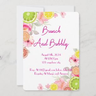 CITRUS BRIDAL SHOWER INVITATION