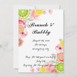 CITRUS BRIDAL SHOWER INVITATION