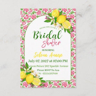 Citrus Bridal Shower Invitation Card