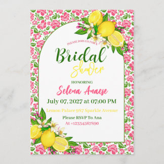 Citrus Bridal Shower Invitation Card