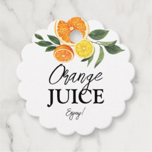 Citrus Bridal Shower Mimosa Bar Juice Labels
