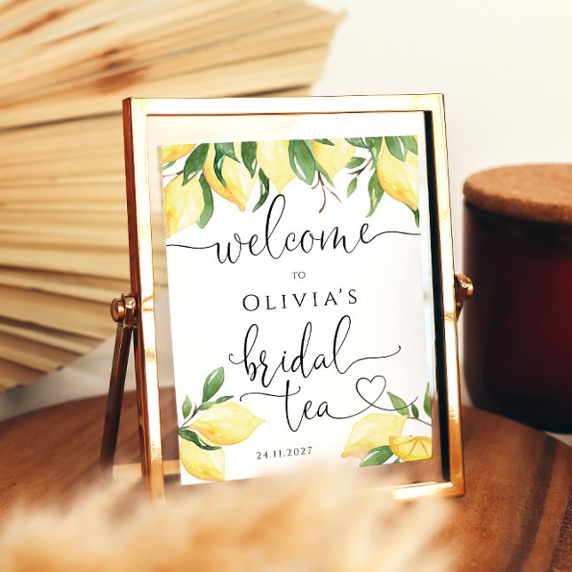 Citrus Bridal Tea Welcome Foam Board Poster (Creator Uploaded)