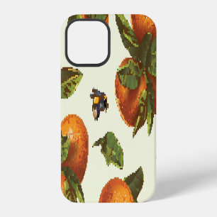 Citrus & Bumblebee: Vintage Seamless iPhone 12 Case