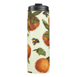Citrus & Bumblebee: Vintage Seamless Thermal Tumbler