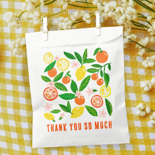 Citrus Celebration Custom BABY SHOWER Thank You Favour Bag