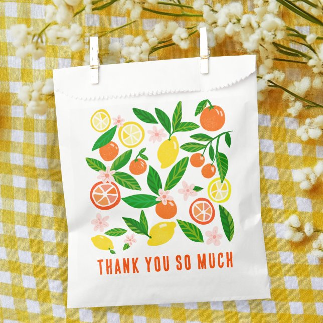 Citrus Celebration Custom BABY SHOWER Thank You Favour Bag (Citrus Celebration Custom BABY SHOWER Thank You Favor Bag
)