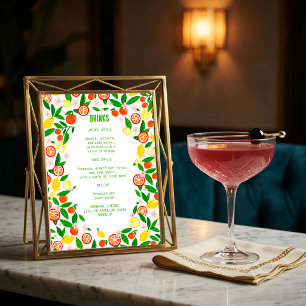 Citrus Celebration CUSTOM DRINKS Summer Fruit Menu