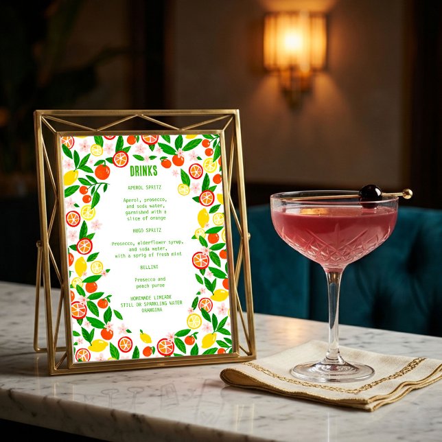 Citrus Celebration CUSTOM DRINKS Summer Fruit Menu (Citrus Celebration CUSTOM DRINKS Summer Fruit Menu
)