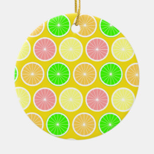 Citrus Ceramic Tree Decoration