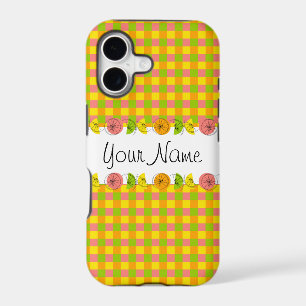 Citrus Check Name iPhone case