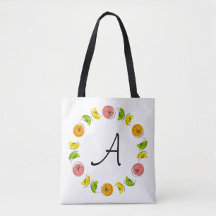 Citrus Circle Monogram two-sided all over tote Bag